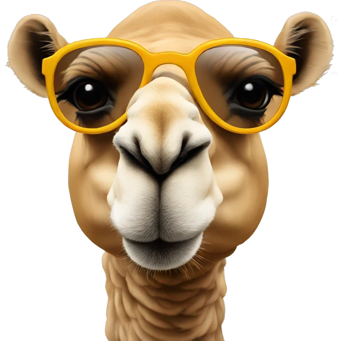 Camel with sunglasses  emoji