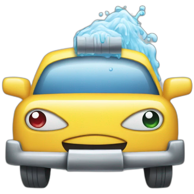 selfwash carwash sign emoji