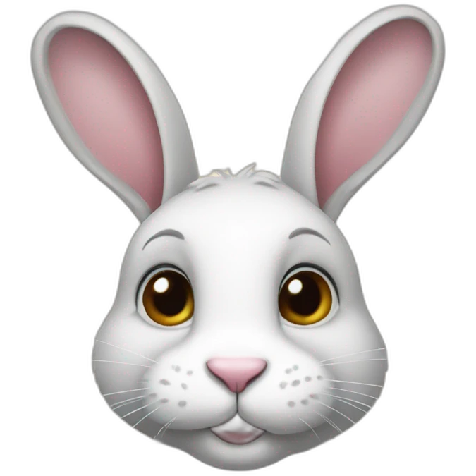 rabbit handraw emoji