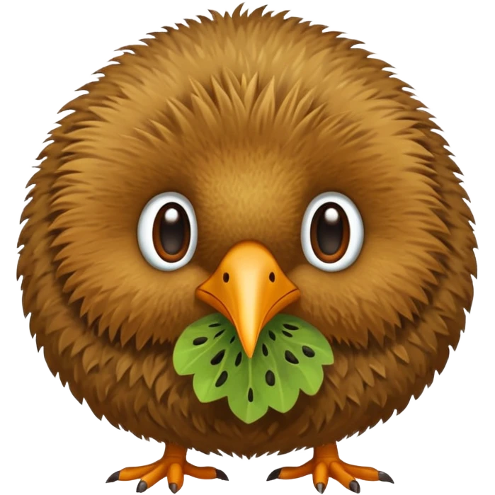 cute kiwi bird ai agent ( color fillable)  emoji