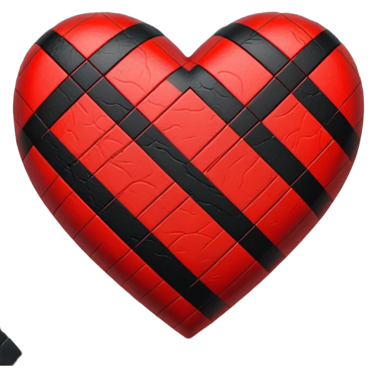 Plaid heart emoji
