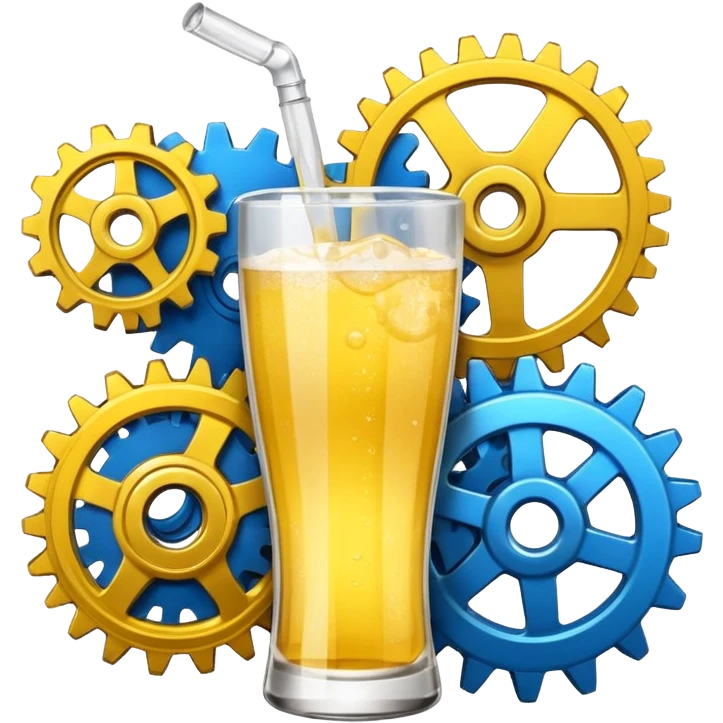 Soda juice electricity Gear emoji