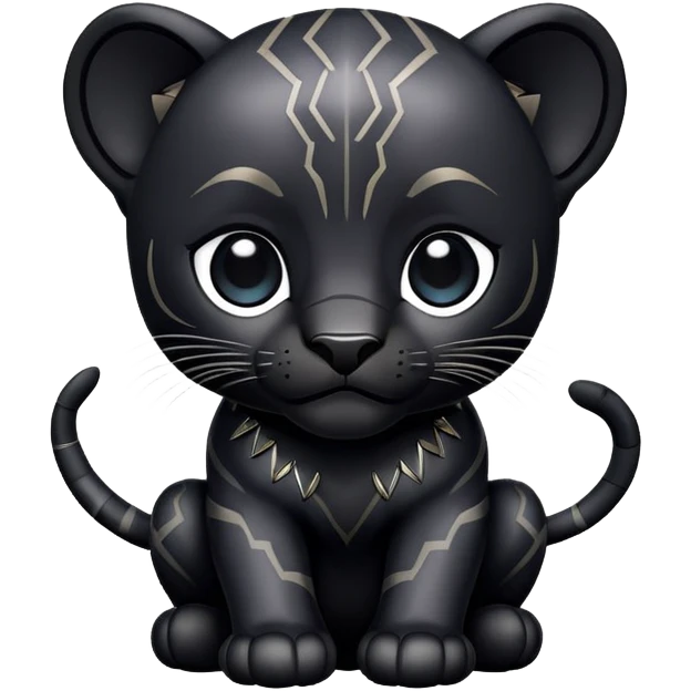 Black panther cub emoji