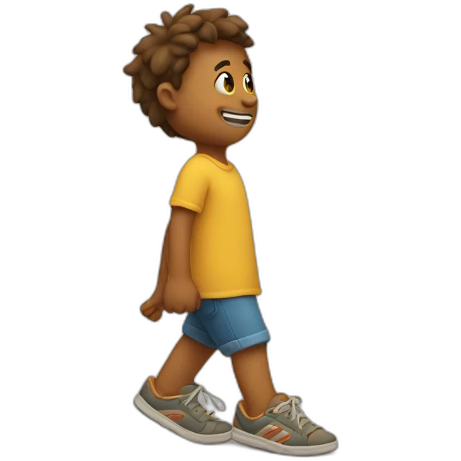 rubs his foot on the road emoji