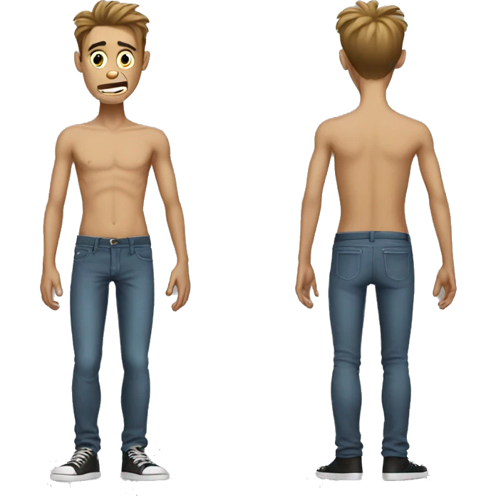 skinny weird guy emoji