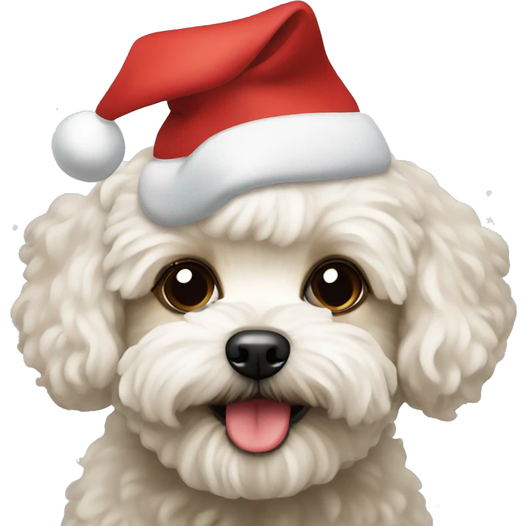 Christmas maltipoo  emoji