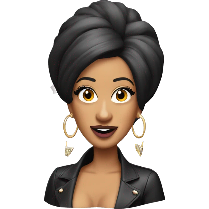 Gay look like cardi b emoji