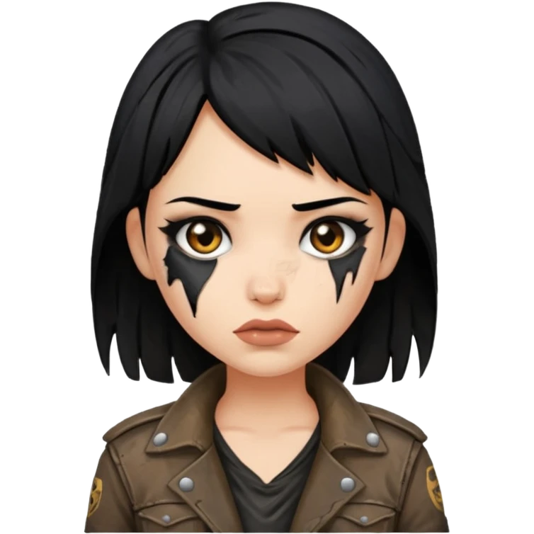 Lucy (black hair) from the Fallout TV show emoji