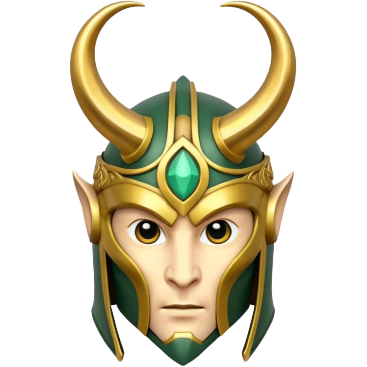 Loki's helmet emoji