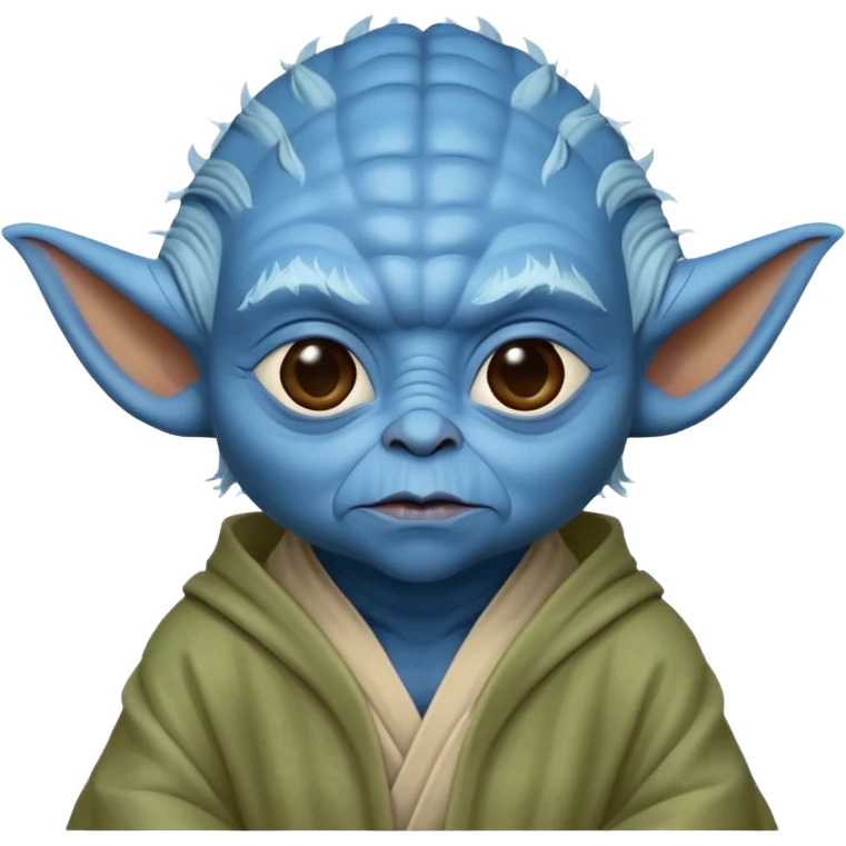 yoda but with blue skin emoji