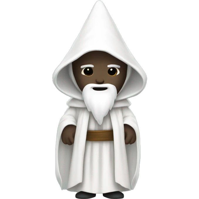 white wizard robes, no face emoji