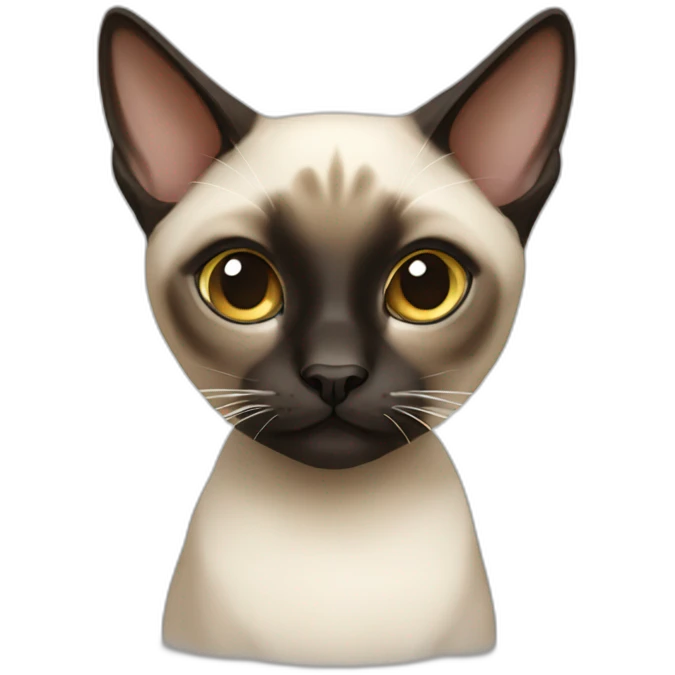 Siamese cat white paws emoji