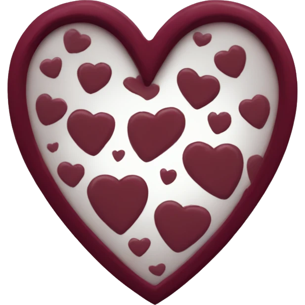 maroon heart  emoji