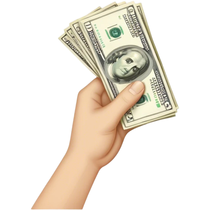 hand bag of money emoji