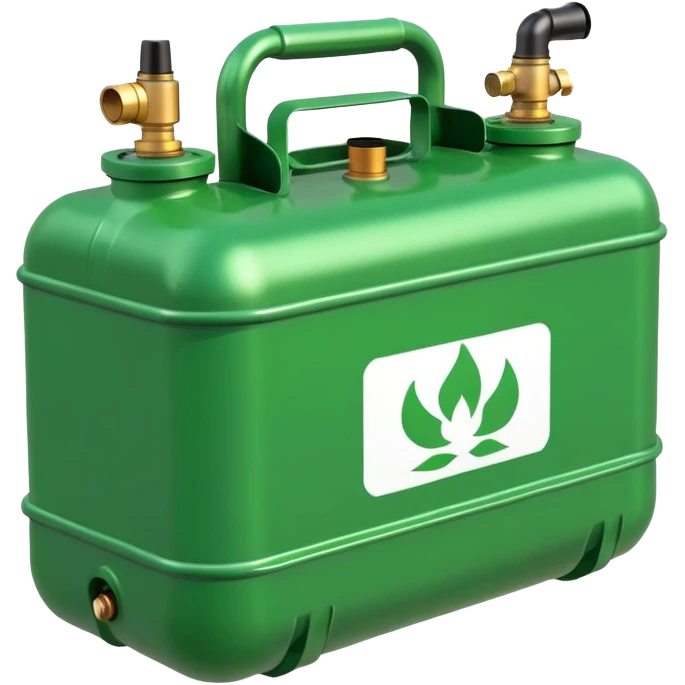 a box with green gas bottles emoji
