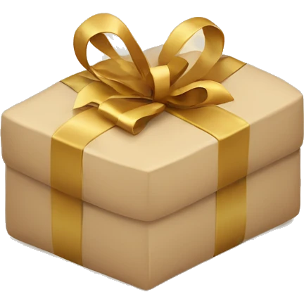 Beige Books and gift box emoji