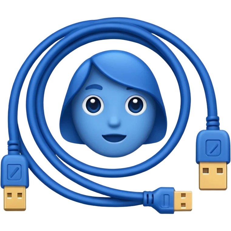 blue cable emoji