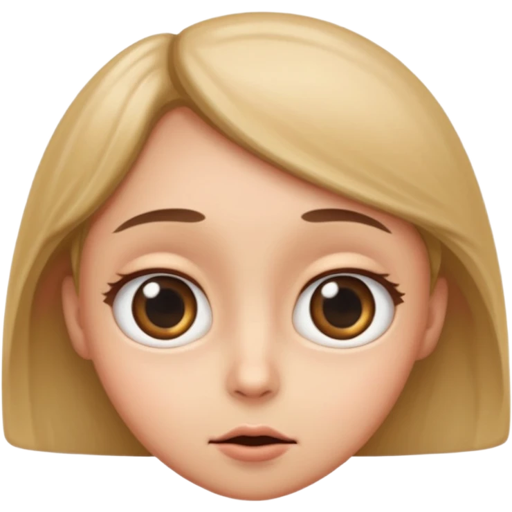 Big eye stare emoji