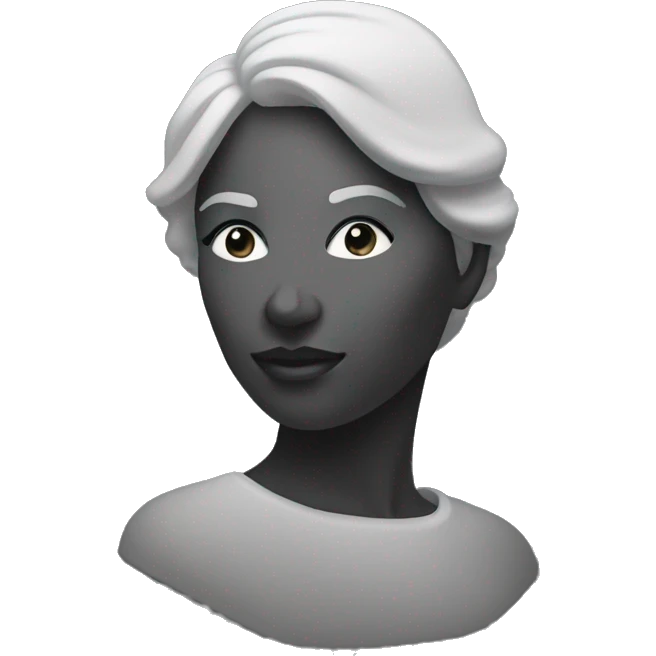 bust silhoutte woman  emoji