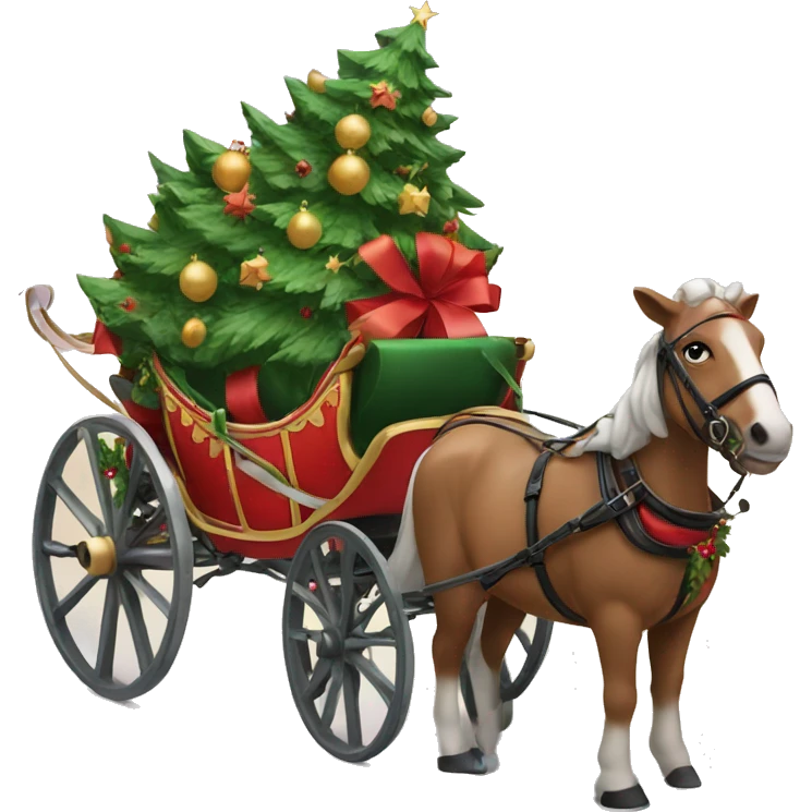 a christmas carriagw emoji