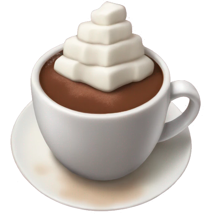 Hot chocolate Christmas  emoji