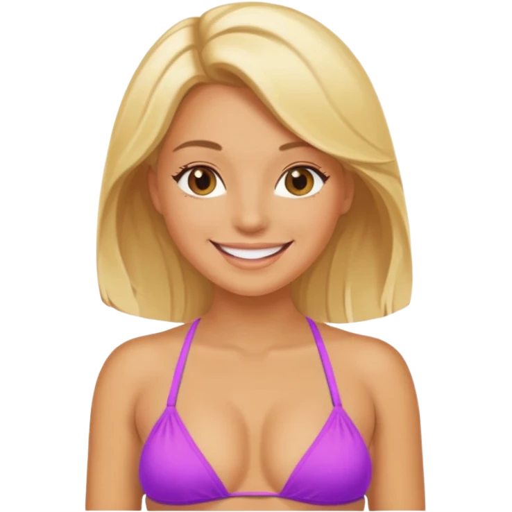 sexy women in only bikini emoji
