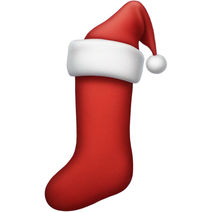 Santa sock emoji