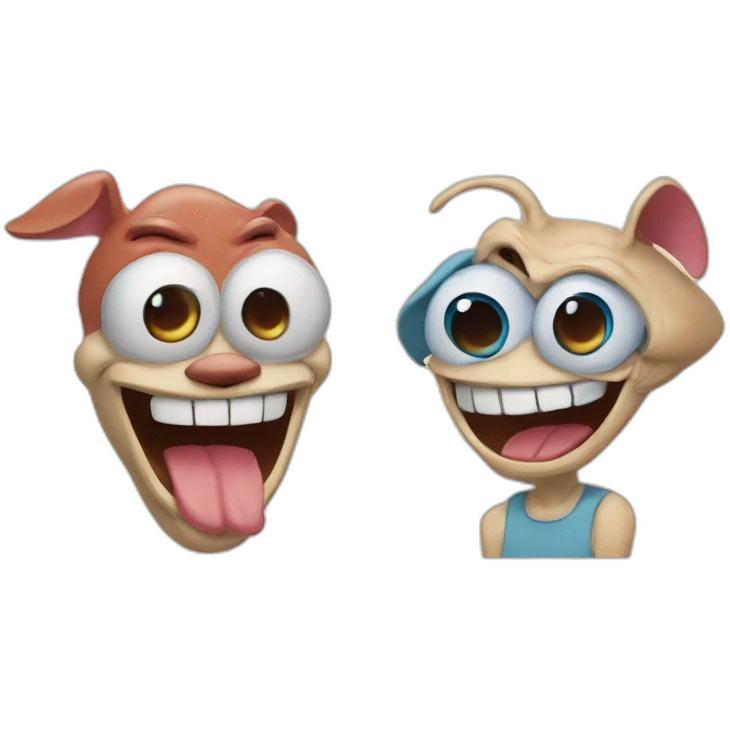 Ren and stimpy emoji