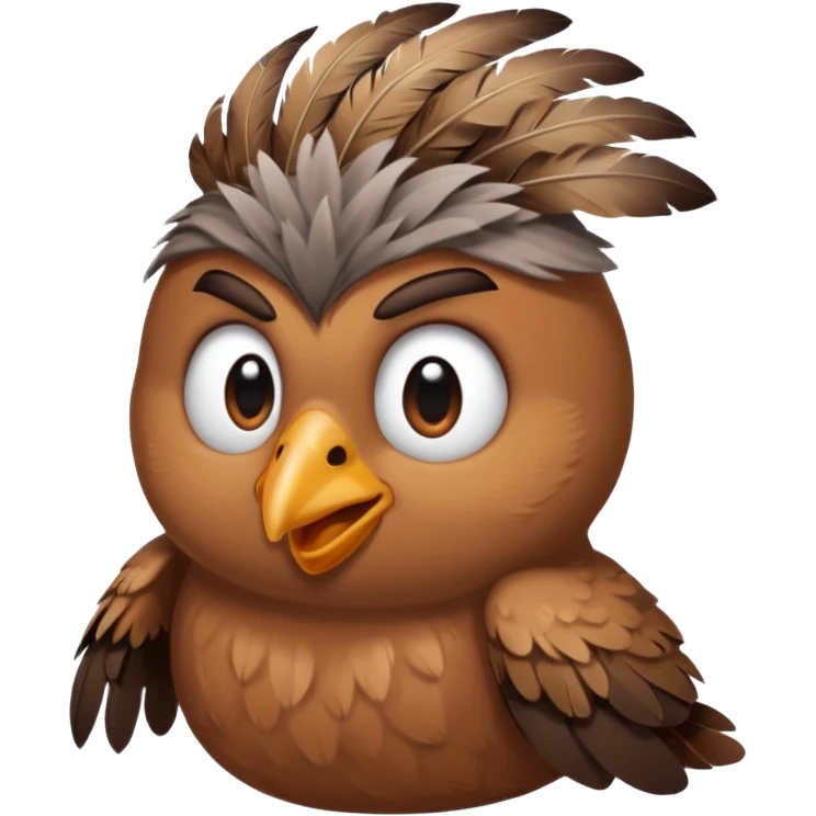 Oiseau qui fais caca sur les gens emoji