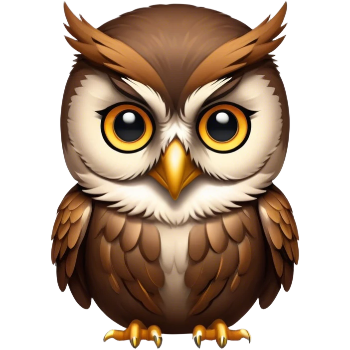 a duolingo owl outfitted like John Wick. emoji