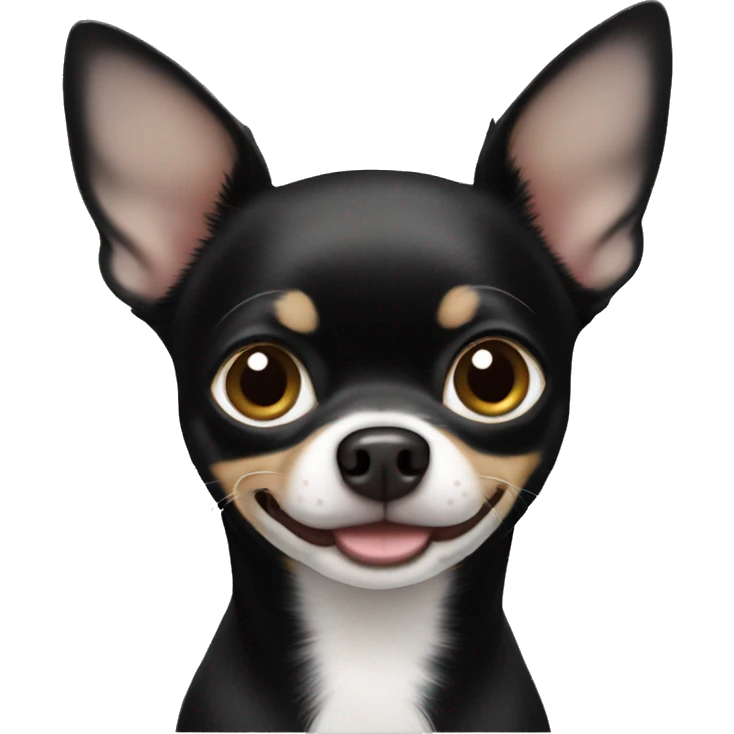 Black chihuahua  emoji