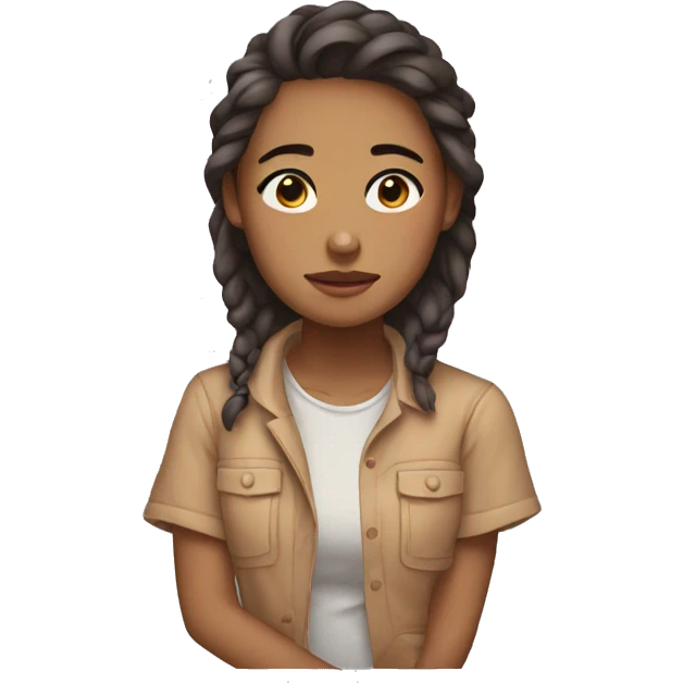 exhausted girl pixel emoji emoji