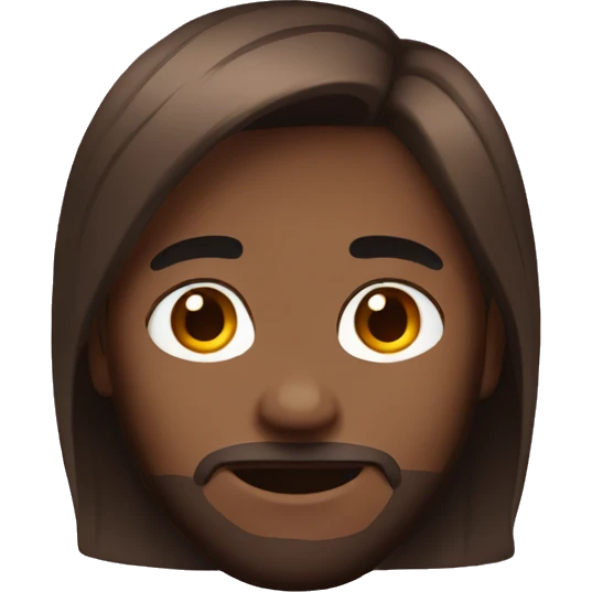Brown hair emoji