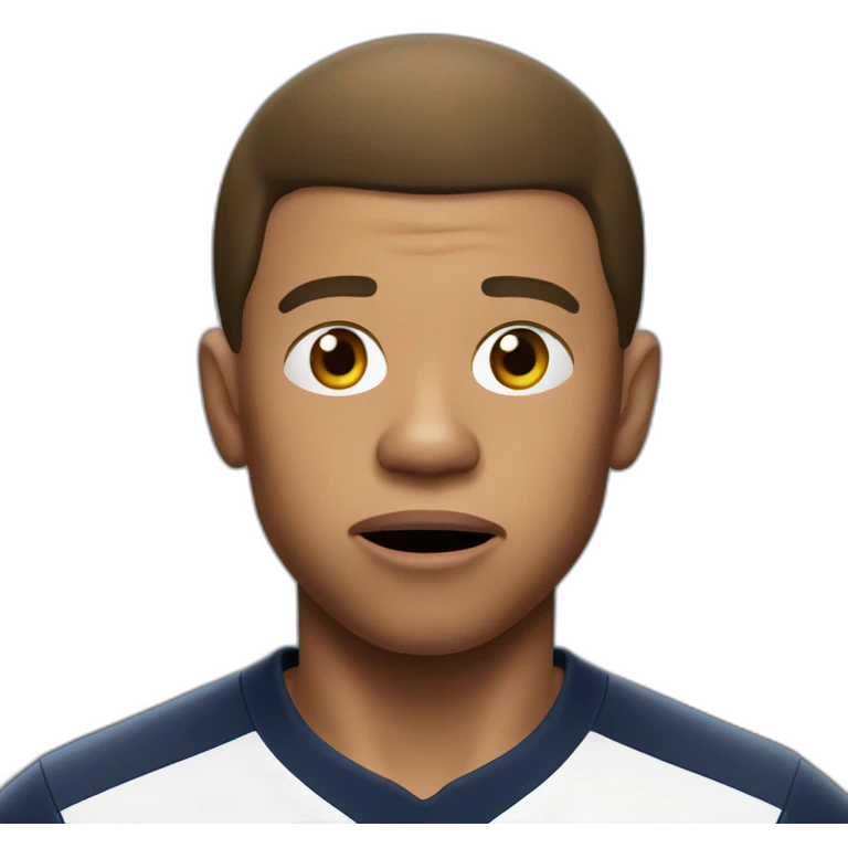 shocked mbappe emoji