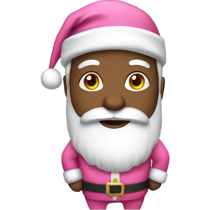 Santa with pink clothes emoji