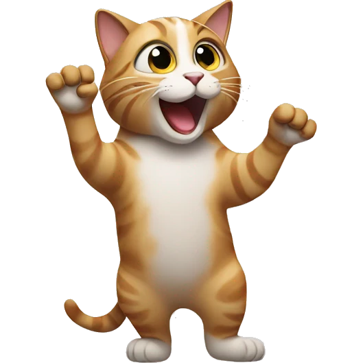 cat waving hand
 emoji