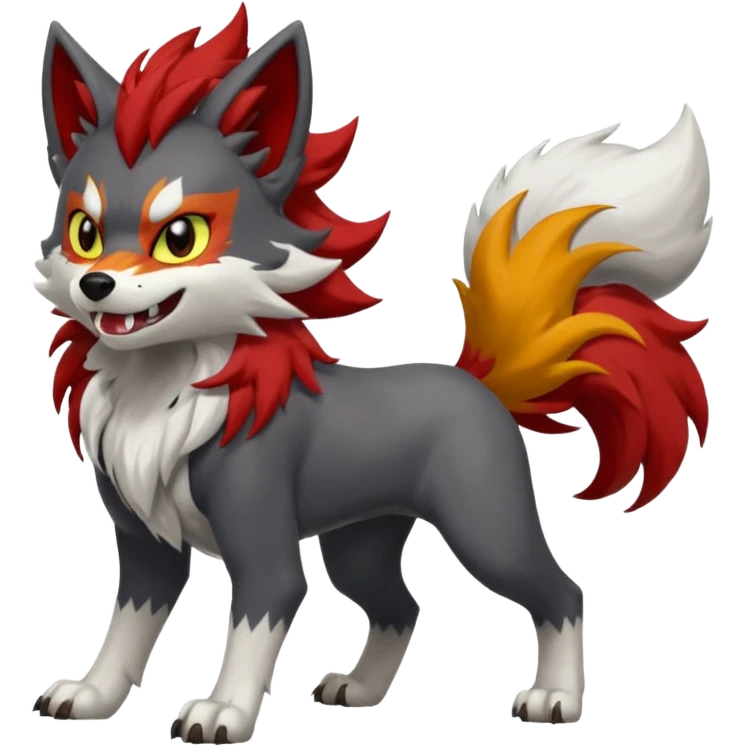 Lycanroc-Litten-Mightyena-fusion emoji