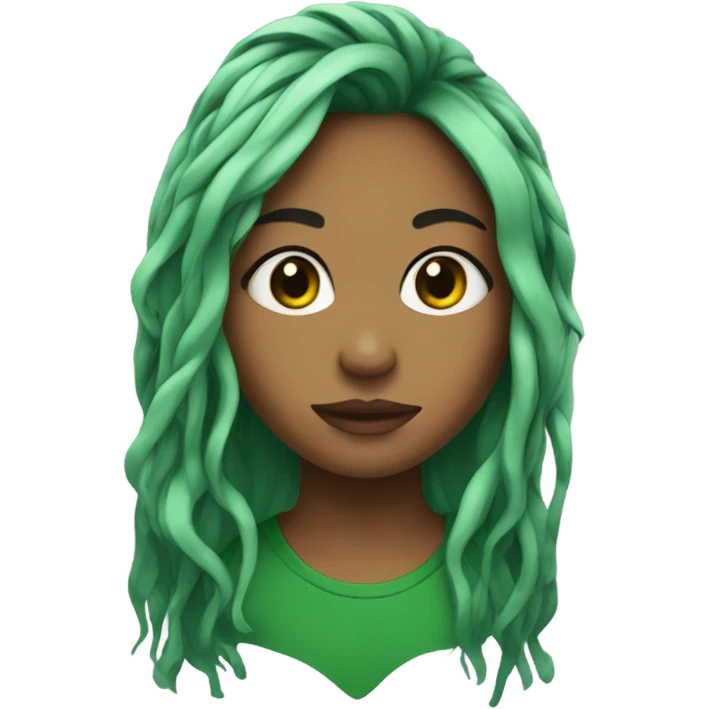 Gurl with green roots  emoji