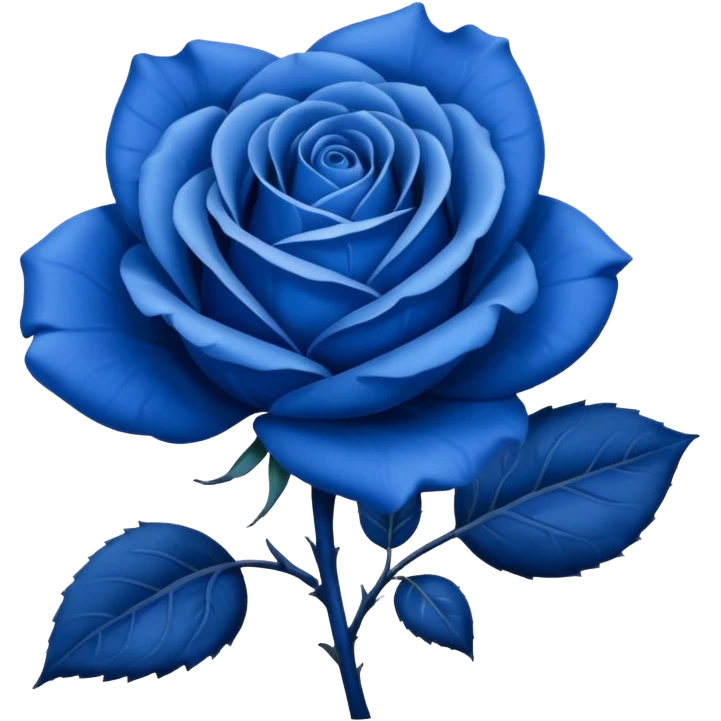 Rosa azul emoji
