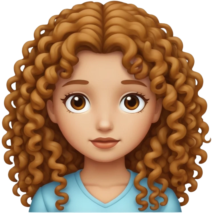 ragazza capelli ricci e lunghi  emoji