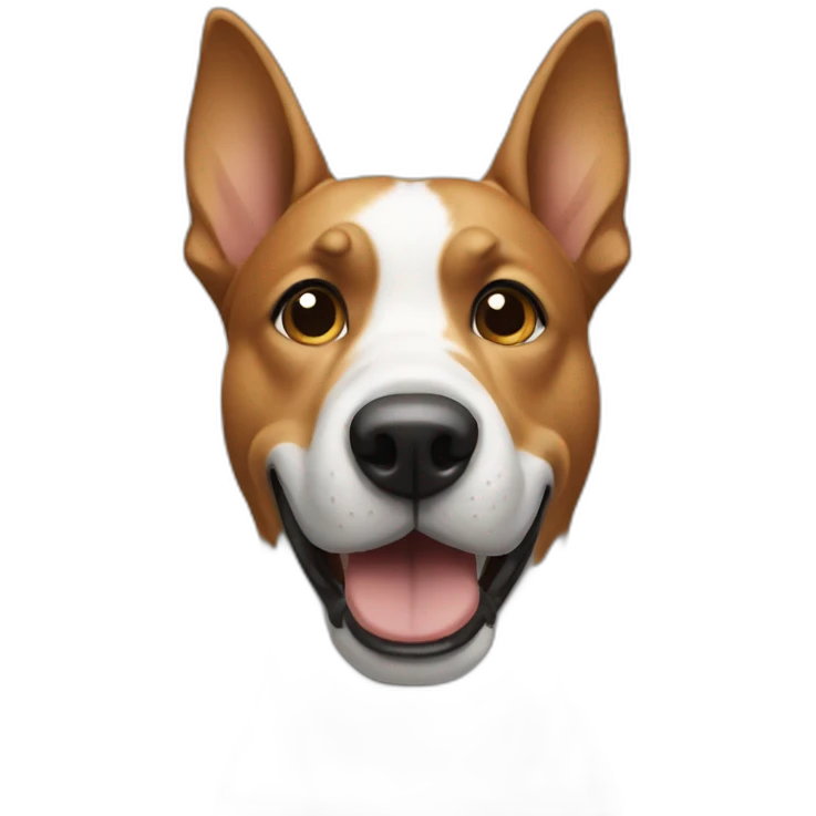 dog pointing at viewer with right hand emoji