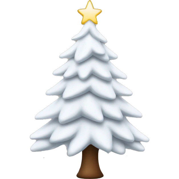 White Christmas tree emoji