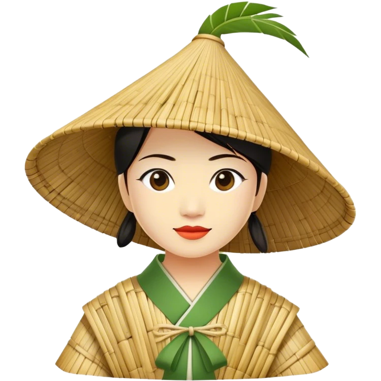 ​Cinematic Realistic Traditional Vietnamese Nón Lá, depicted as a delicately crafted conical hat made of bamboo and palm leaves with subtle texture and natural wear, evoking authentic cultural heritage, please show the hat only emoji