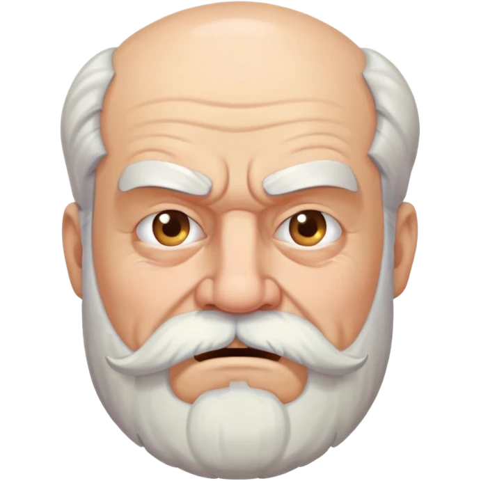 old angry man with beard and mustache emoji