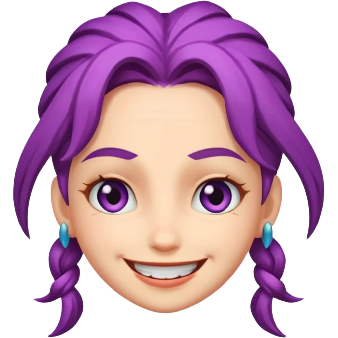 Jinx smiling at you with tricky challenging face emoji