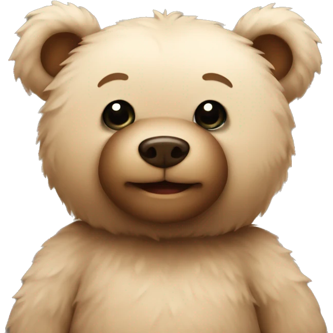 Cute teddy bear emoji