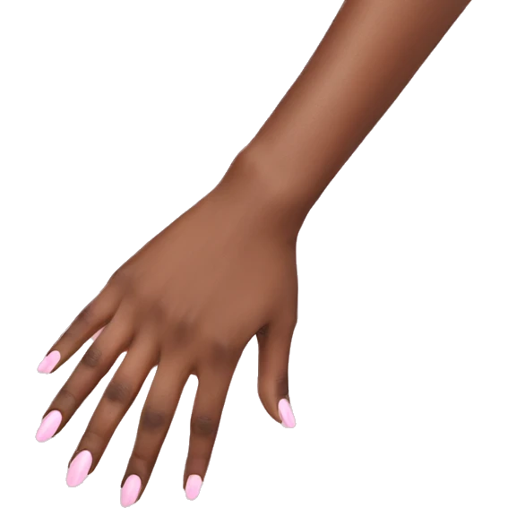 Pastel pink manicure emoji