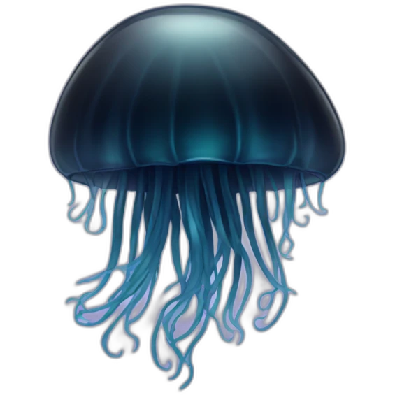 black jelly fish emoji