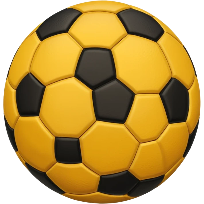 soccer ball with gold and black panels emoji