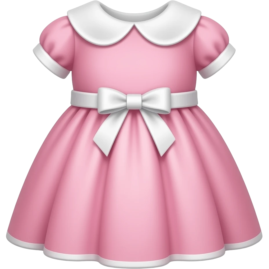 vestido rosa de bebé emoji
